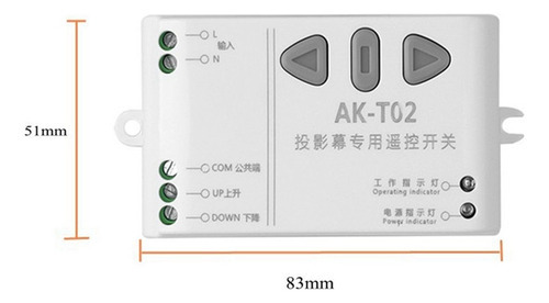 Tela De Projeção Do Controlador De Interruptor Remoto Do Mot - Imagem 6