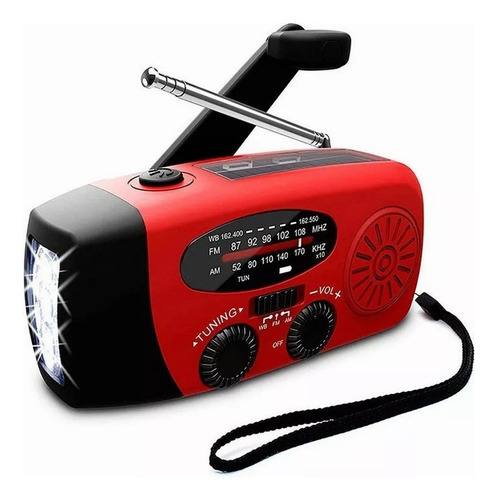 Rádio Iluminado Movido A Energia Solar Com Manivela - Imagem 7
