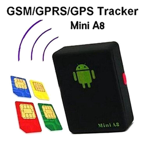 Com O Rastreador De Botões Sos Smart Mini A8 Gsm/gprs/lbs Tr - Imagem 4