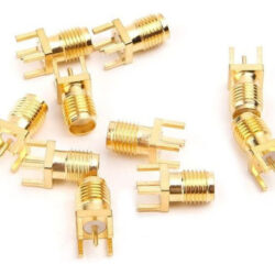 10pcs Sma Fêmea Jack Solder Pcb Board Mount Rf Connectors S