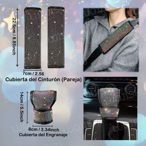 Capa De Volante Diamante Para Acessórios Automotivos - Imagem 12