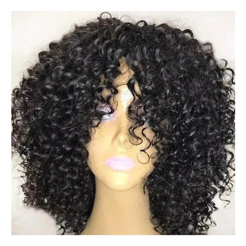 Peruca De Cabelo Humano Encaracolado De 35 Cm, Cabelo Brasil - Imagem 4
