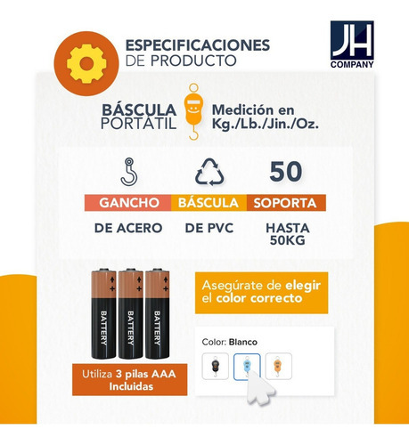 Gancho De Suspensão Portátil Para Balança Digital De 50 Kg - Imagem 4