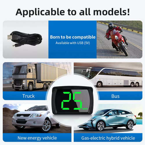 Novo Velocímetro Digital Automotivo Hud Heads Up Display - Imagem 8