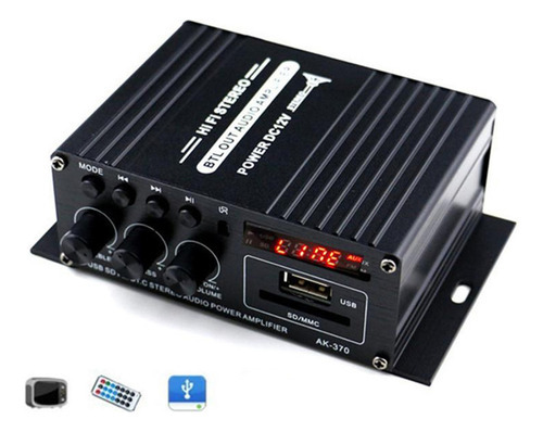 Mini Amplificador De Áudio Bluetooth 12v Fm Usb - Imagem 7