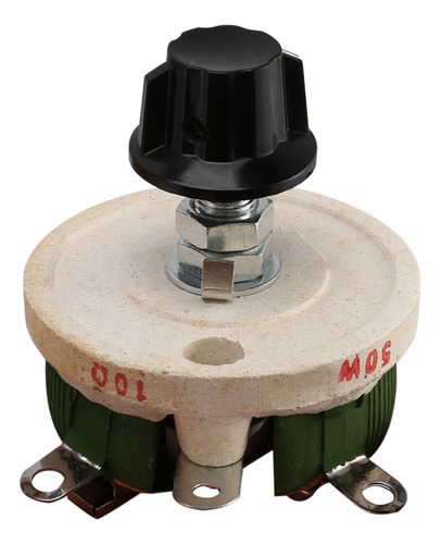 Potenciômetro Cerâmico De 50w 10 Ohm, Resistor De Pote Cônic - Imagem 4