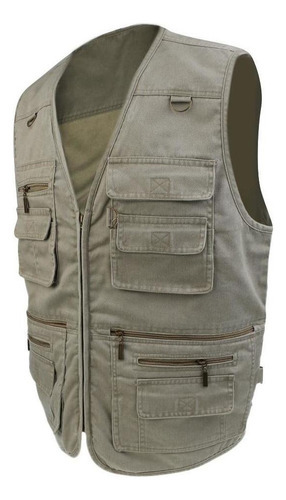 Multi Bolso Denim Colete Colete Masculino Fotógrafo De - Imagem 10
