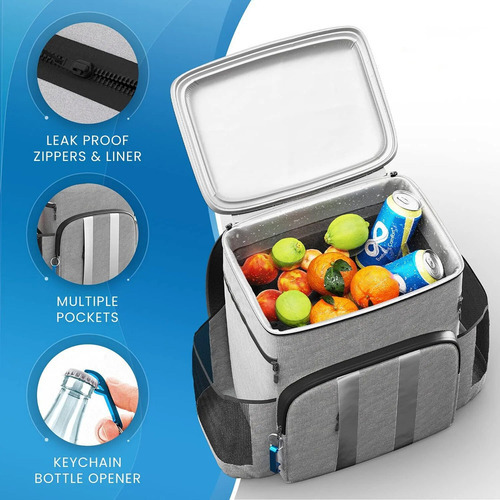 Mochila Térmica De 20 Litros, Refrigerador De Cerveja, Lanch - Imagem 13