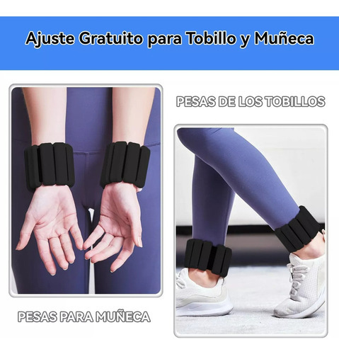 Pesos De Pulso E Tornozelo (1lb), Pulseiras De Silicone - Imagem 17