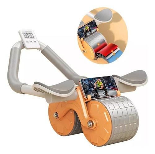 - Rolo Abdominal Com Roda De Rebote Automática E