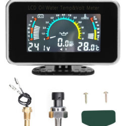 . Instrumento Automotivo Lcd Car Temperature Truck 3 Em 1