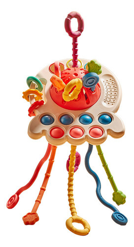 I P(r) Brinquedo De Chocalho Sensorial Em Forma De Polvo