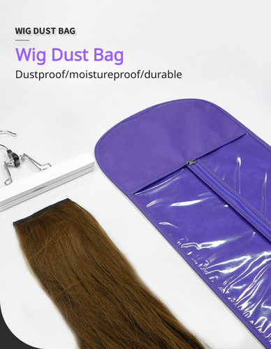 2 Peças De Bolsa E Clipe, Peruca De Cabelo, Extensão, Cabide - Imagem 44
