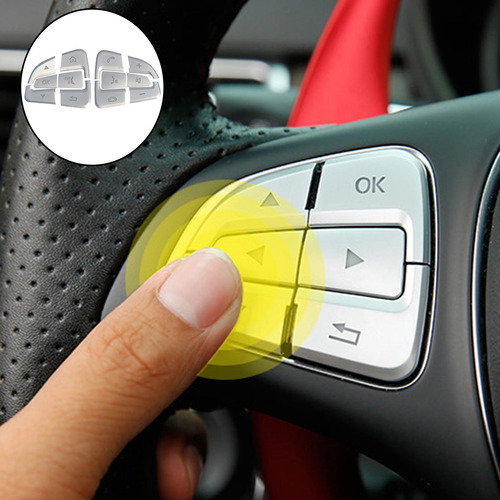 Volante Automotivo Botão Guarnição Decoração Ok - Imagem 6