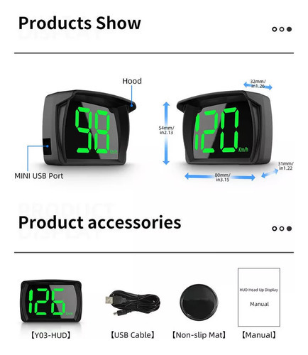 Novo Velocímetro Digital Automotivo Hud Heads Up Display - Imagem 6