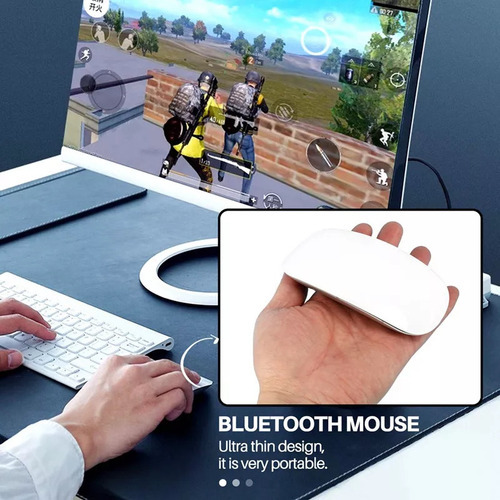 Mouse Sem Fio Silencioso Magic Mouse Para Competição - Imagem 7