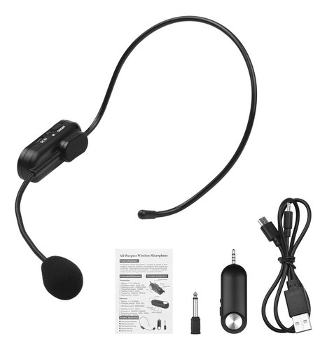 Fone De Ouvido Andoer Microfone Sem Fio Multiuso Uhf Wireles - Imagem 7