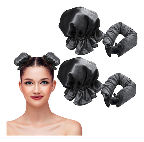 4 Unidades De Novo Modelador De Cabelo Sem Calor Acetinado, - Imagem 47
