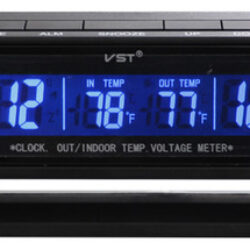 Termômetro De Relógio Digital Lcd Automotivo Para Carro