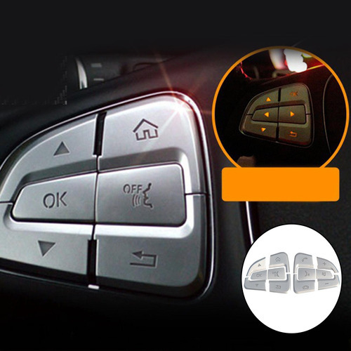 Volante Automotivo Botão Guarnição Decoração Ok - Imagem 3