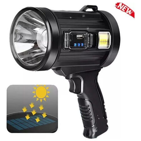 &quot Lanterna Led De Longo Alcance Holofote 2000 Metros+usb - Imagem 6