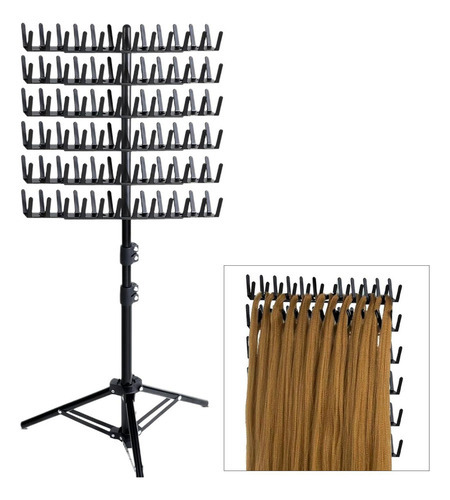 Rack De Cabelo Para Trança, Separador De Cabelo, Suporte - Imagem 8
