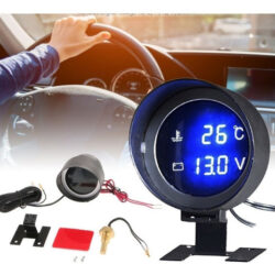 Voltímetro +marcador De Temperatura Automotivo Carro Caminhã