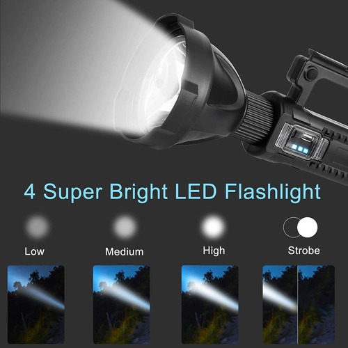 Lanternas Led Holofote 90000 Lumens - Imagem 3