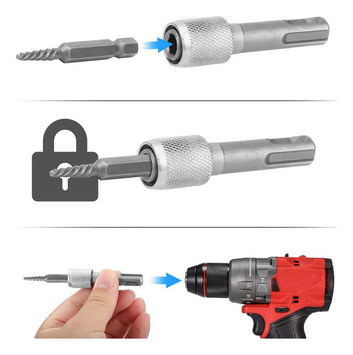 5 Unidades De Adaptador Sds- Drill Chuck, Adaptador Sds Bit - Imagem 4
