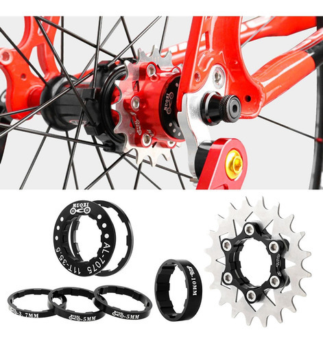 Conjunto De Cassetes De Velocidade Única, Adaptador De 20t - Imagem 5