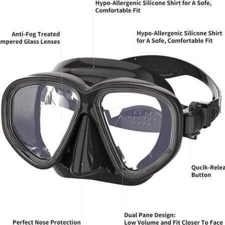 Conjunto De Snorkel Para Adultos Homens Mulheres Adolescente - Imagem 3