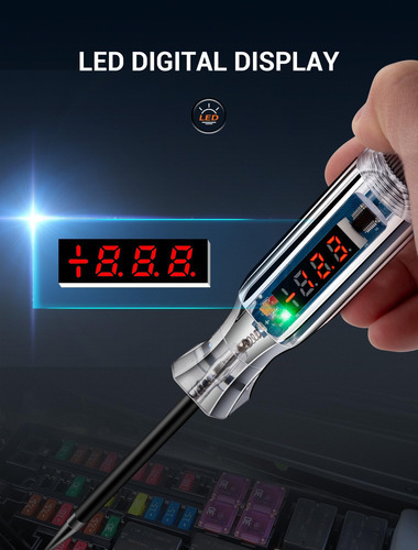Testador De Circuito Automotivo De Led Digital Premium, Luz - Imagem 2