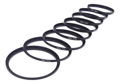 8pcs Filtro Passo Up Anéis Adaptador 49-52-55-58-62-67-72-77 - Imagem 8