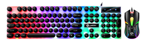 Conjunto De Teclado E Mouse Para Jogos Punk Retro Keyboard B - Imagem 9