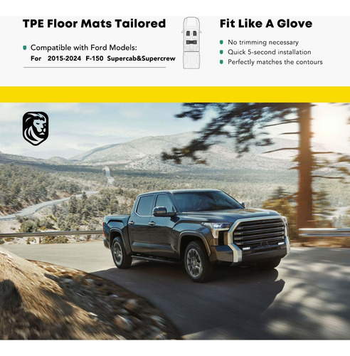 Substituição De Tapetes Automotivos Yhtauto Para Ford F-150 - Imagem 2