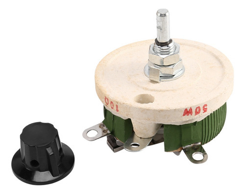 Potenciômetro Cerâmico De 50w 10 Ohm, Resistor De Pote Cônic