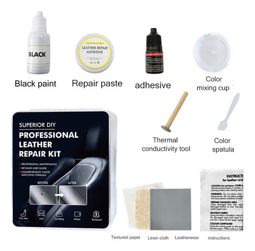 Kit De Restauração De Couro Automotivo, Restaurador - Imagem 6