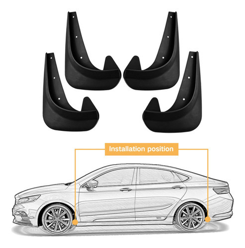 4x Pára- Automotivos, Peças Externas Sem Broca, Fácil - Imagem 12