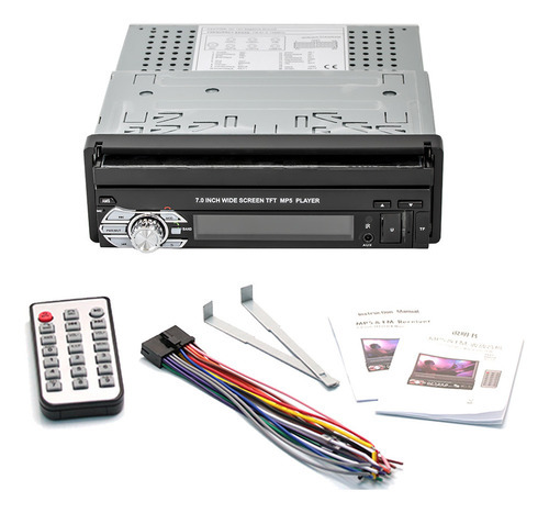 Rádio Automotivo Retrátil Automático De 1 Din De 7 - Imagem 5