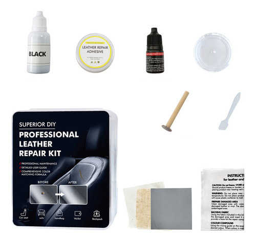 Kit De Restauração De Couro Automotivo, Restaurador - Imagem 2