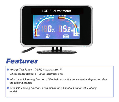 Medidor De Instrumentos Automotivos Universal Instrument Vol - Imagem 5