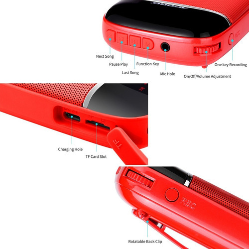 Aporo - Amplificador De Voz Para Professores Com Microfone - Imagem 7