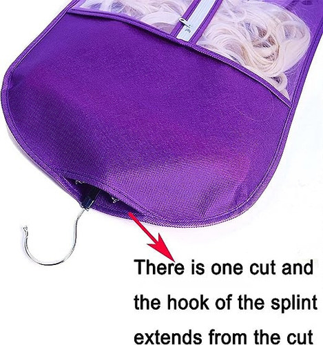 2 Peças De Bolsa E Clipe, Peruca De Cabelo, Extensão, Cabide - Imagem 45