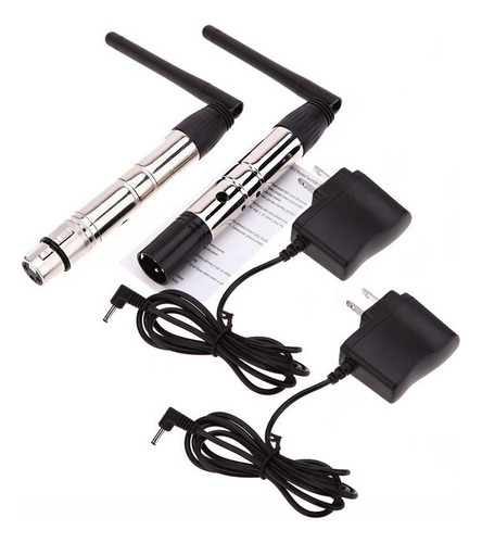 Receptor E Transmissor Xlr Sem Fio Lixada 2.4g Ism Dmx512
