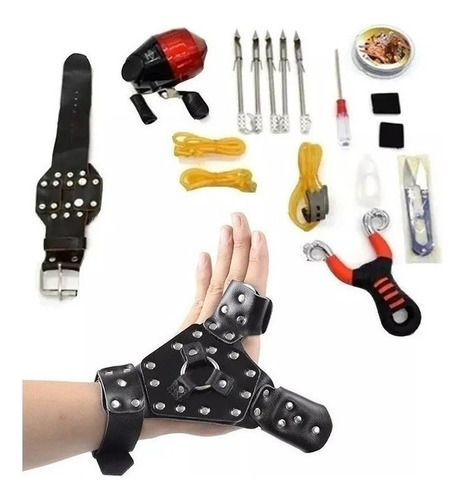 Kit Reel Fishing Sling Hunting Catapult Shooting Dart