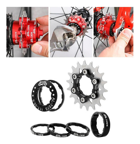 Espaçadores Leves De Cassete De Velocidade Única 18t, Fixie - Imagem 6
