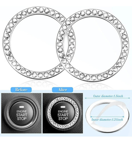 Conjunto De 11 Acessórios Automotivos Brilliant Diamond Para - Imagem 2