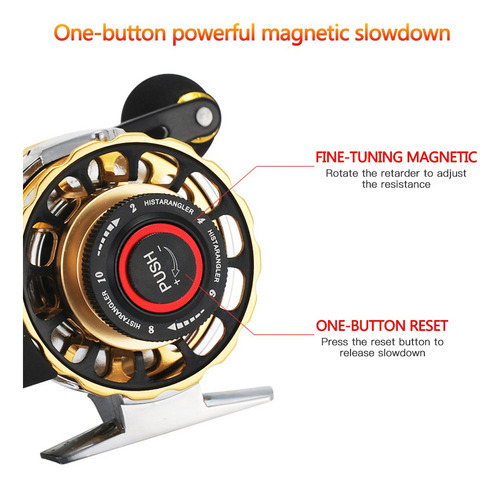 Espalhe Automático Do Fio 10+1 Bb Fly Fishing Reel Alumínio - Imagem 6