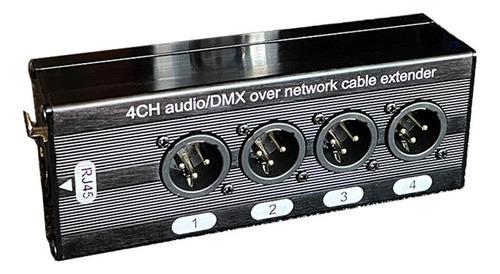 Extensor De Sinal De Rede De 4 Canais 4 Xlr Para Rj45 Extens - Imagem 5