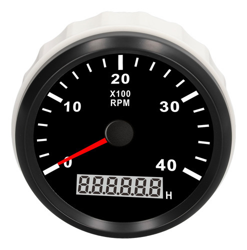 Tacômetro Automotivo 85mm 04000 Rpm Motor 0.099999.9h Hou - Imagem 2